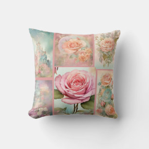 Coussin Shabby Chic Dreamy Mist - Maison des Roses Imprima
