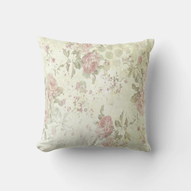 Coussin Shabby Chic Floral (Recto)