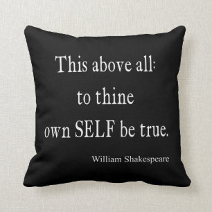 Coussin Shakespeare que la citation à Thine possèdent