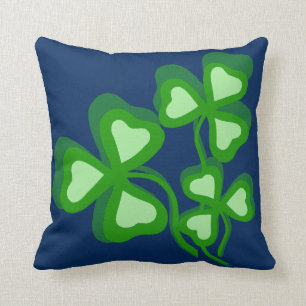 Coussin Shamrock irlandais, trèfle vert, shamrock de