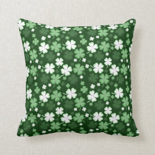 Coussin Shamrock vert, Saint Patrick's Day