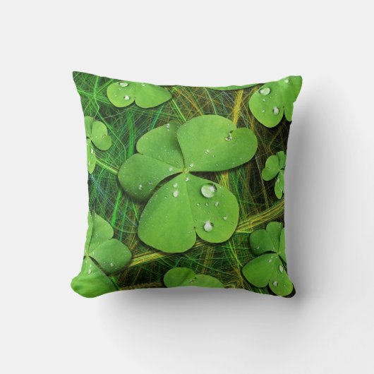 Coussin Shamrock vert St Patrick iPhone 5 Coque-Mate (Recto)