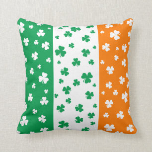 Coussin Shamrocks irlandais chanceux