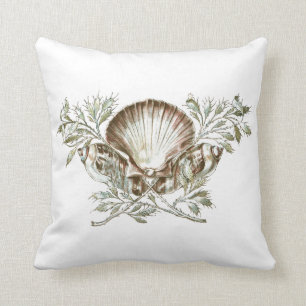 Coussin Shell blanc