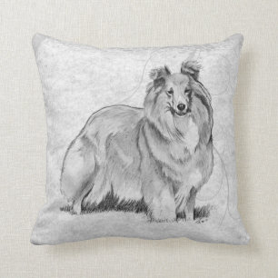 Coussin Sheltie - chien de berger de Shetland