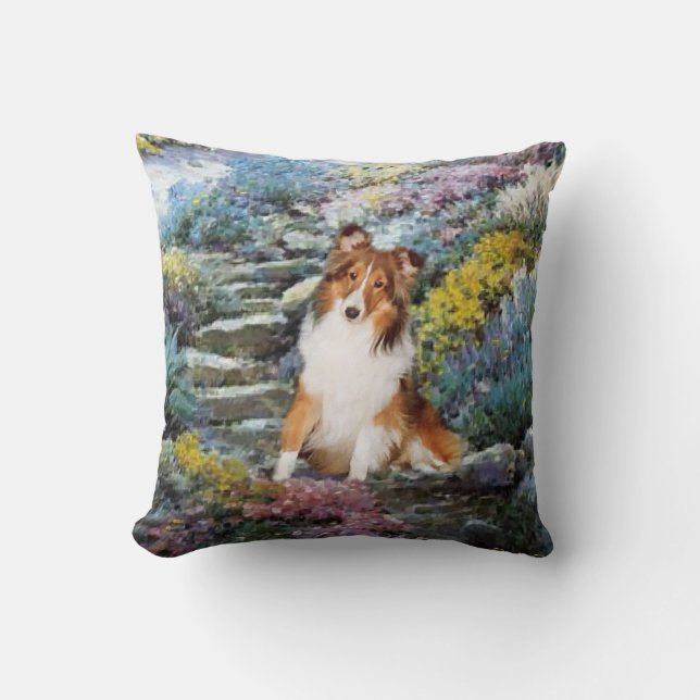 Coussin Shetland Sheepdog Sheltie Art Cadeaux (Recto)