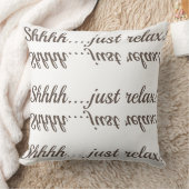 Coussin Shhh….détendez juste ! (Couverture)