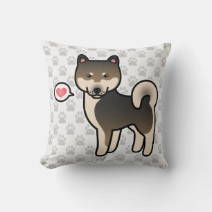 Coussin Shiba Inu Amour de sésame