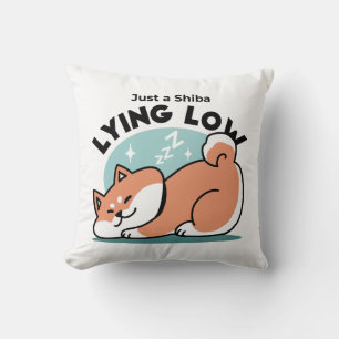 Coussin Shiba Inu Art : Juste un Shiba Lying Low