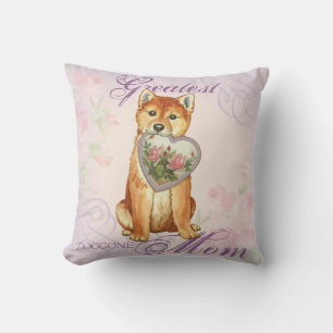 Coussin Shiba Inu Maman du coeur