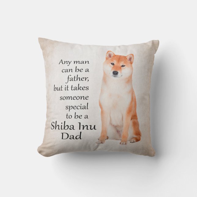 Coussin Shiba Inu Papa (Recto)