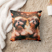 Coussin "Shih Tzu Pond Play" (Couverture)