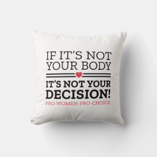 Coussin Si ce n’est pas votre corps, ce n’est pas votre dé