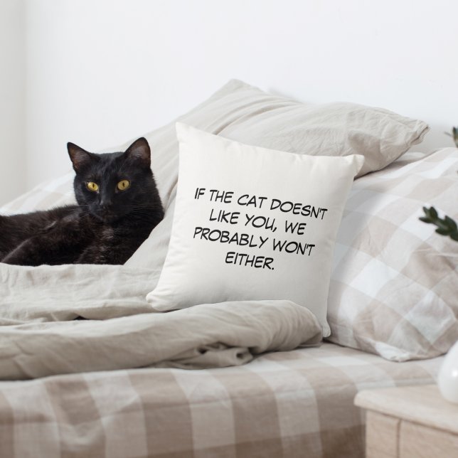 Coussin Si le chat ne t'aime pas (Créateur téléchargé)