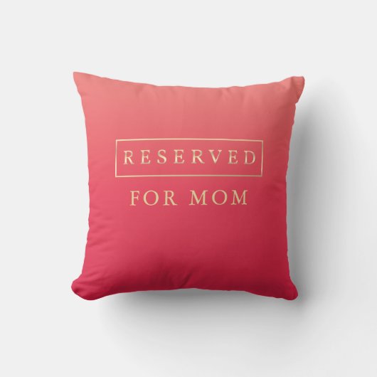 Coussin Siège Réservé Pink Ombre (Recto)