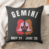 Coussin Signe astrologique Gémeaux (Couverture)