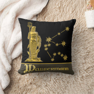 Coussin Signe astrologique Verseau - 