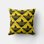 Coussin SIGNE DE DANGER Werewolf (Verso)