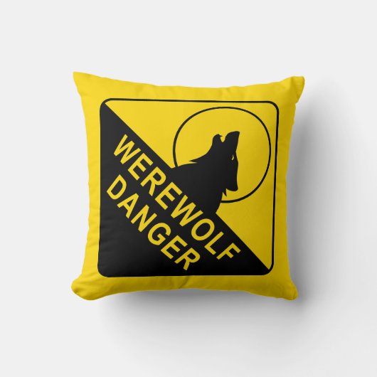 Coussin SIGNE DE DANGER Werewolf (Recto)