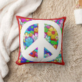 Coussin Signe de paix hippie (Couverture)