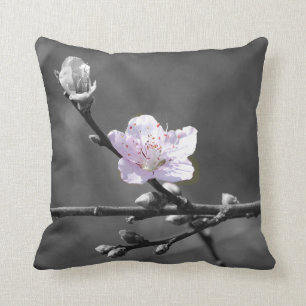 Coussin Signe des fleurs de cerisier roses