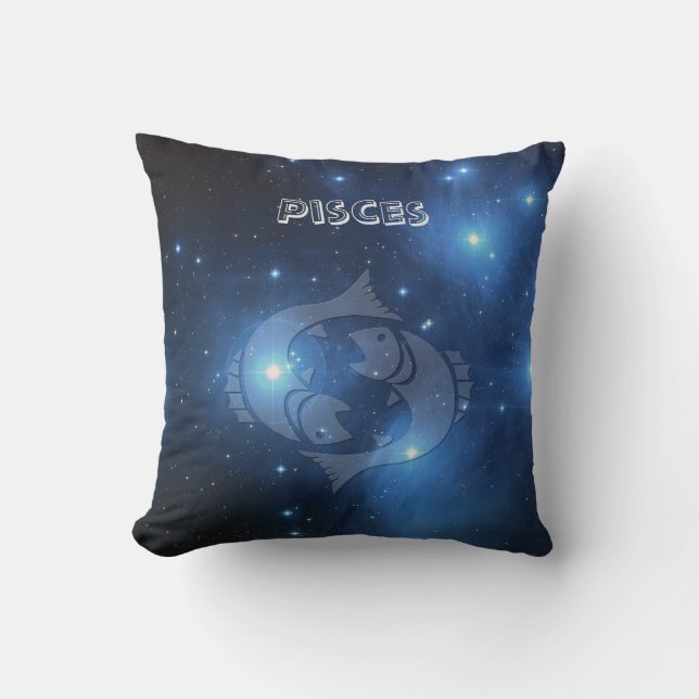 Coussin Signe Poissons de zodiaque (Recto)