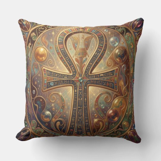 Coussin Signification du symbole de l'Ankh – Clé de la vie (Recto)