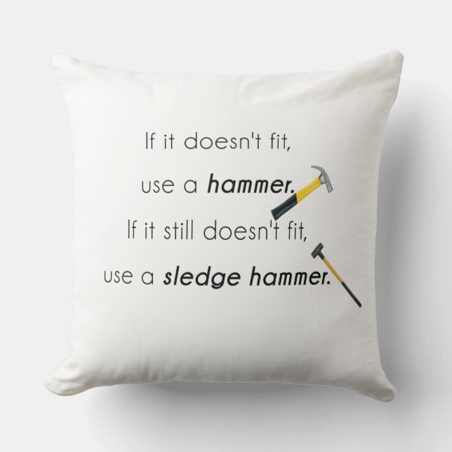 Coussin S'il ne rentre pas, (Recto)