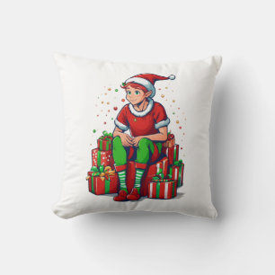 Coussin Silencieux Noël Père Noël Elf Kid