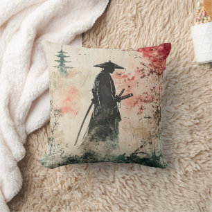 Coussin Silent Samurai Forêt Cramoisi (1)
