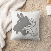 Coussin Silhouette à la main Billy Goat Grey (Couverture)