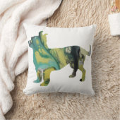 Coussin Silhouette abstraite de chiwawa (Couverture)