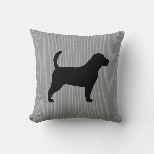 Coussin Silhouette Beagle (Recto)