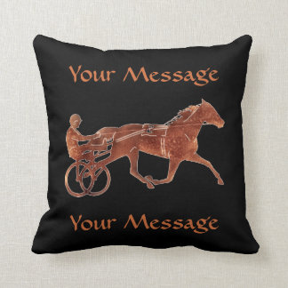 Coussin Silhouette Brown de meneur de train