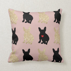 Coussin Silhouette d'amour de Frenchie