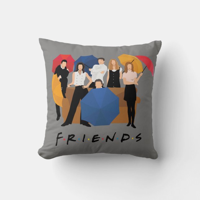 Coussin Silhouette de caractères FRIENDS™ (Recto)