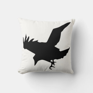 Coussin Silhouette de corbeau
