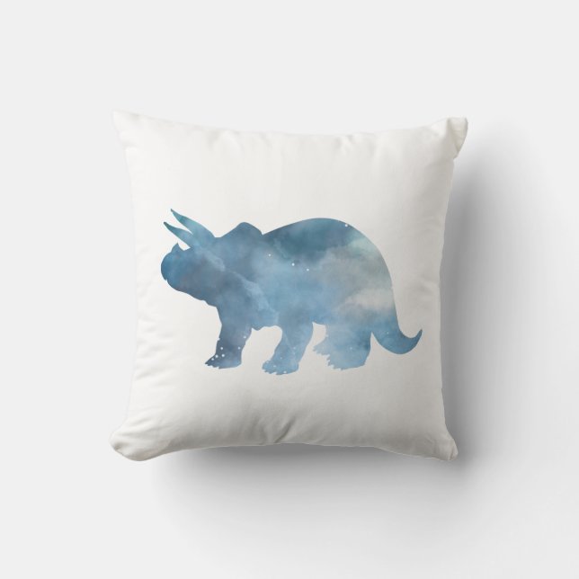 Coussin Silhouette de dinosaure (Triceratops) (Recto)