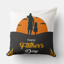 Silhouette de famille au coucher du soleil avec fi