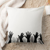 Coussin Silhouette de mains levées, main levée, protestati (Couverture)