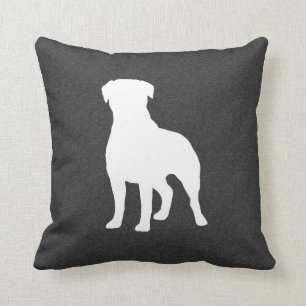 Coussin Silhouette de Rottweiler