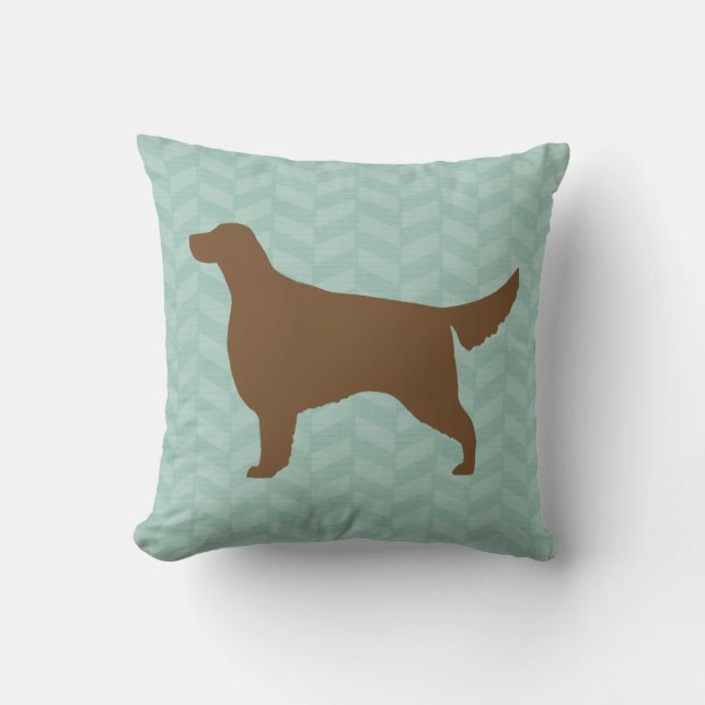 Coussin Silhouette de Setter (Recto)