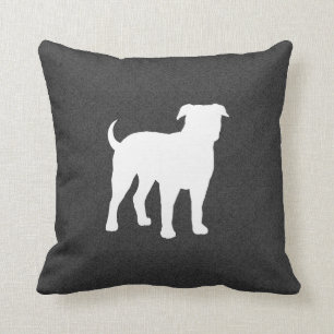 Coussin Silhouette du Bulldog américain