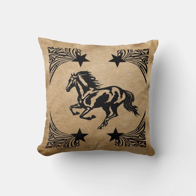 Coussin Silhouette du cheval (Recto)