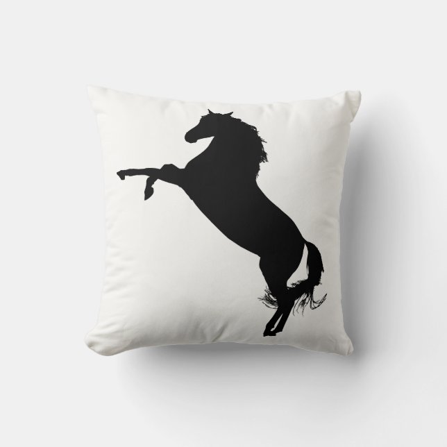 Coussin Silhouette du cheval arabe (Recto)