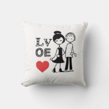 Silhouette du couple, amour, coeur.