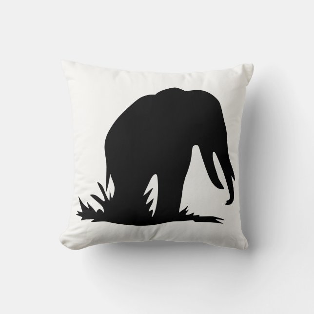 Coussin Silhouette éléphante (Recto)