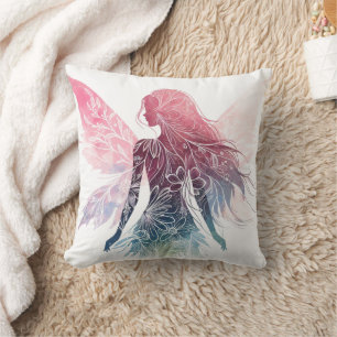 Coussin Silhouette Fée Enchantante