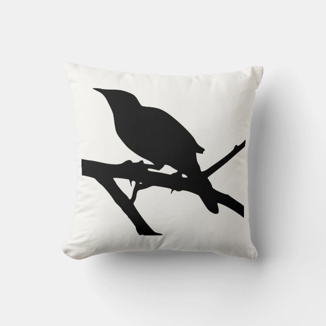 Coussin Silhouette Mockingbird (Recto)