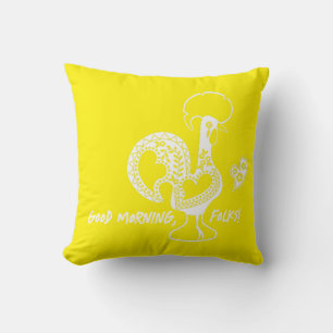 Coussin Silhouette Moderne Du Coq Portugais